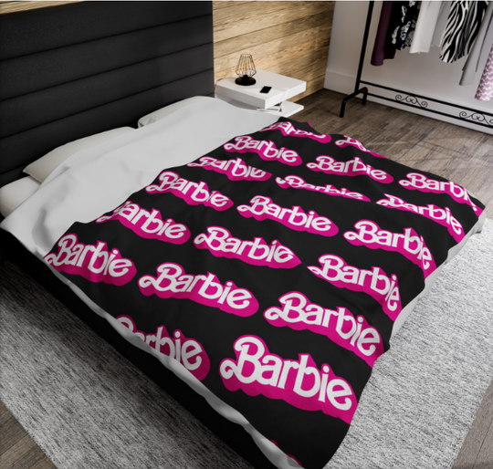 Discover Barbie Classic Logo | Throw Blanket