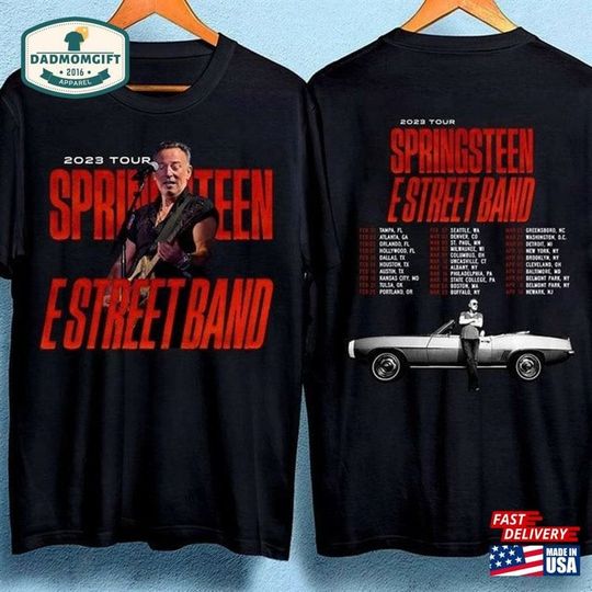 Discover Bruce Springsteen The E Street Band Tour 2023 T-Shirt Music Shirt