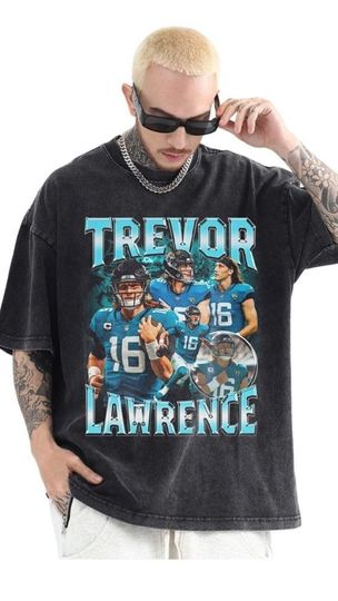 Discover Trevor Lawrence Shirt, Vintage 90s Trevor Lawrence Bootleg T-Shirt, Football Shirt