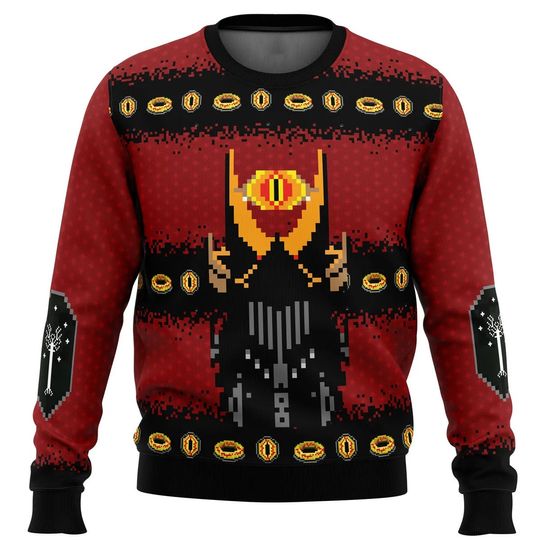 Discover LOTR Vtg Movie Ugly Christmas Sweater, LOTR Ugly Sweater