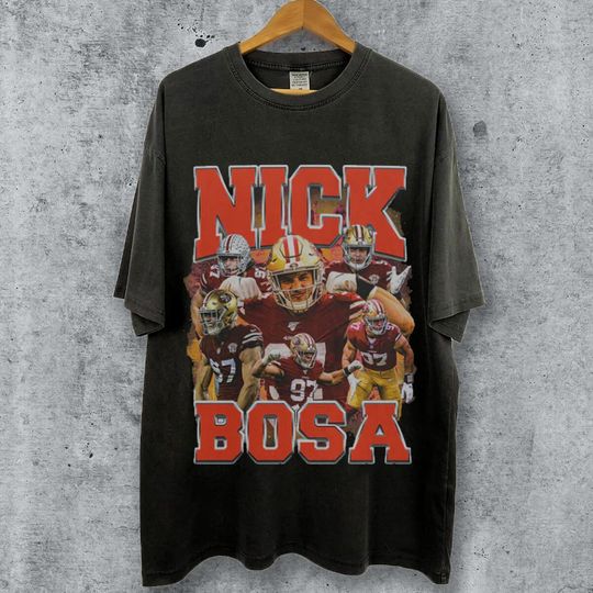Discover Vintage Nick Bosa shirt, Football shirt