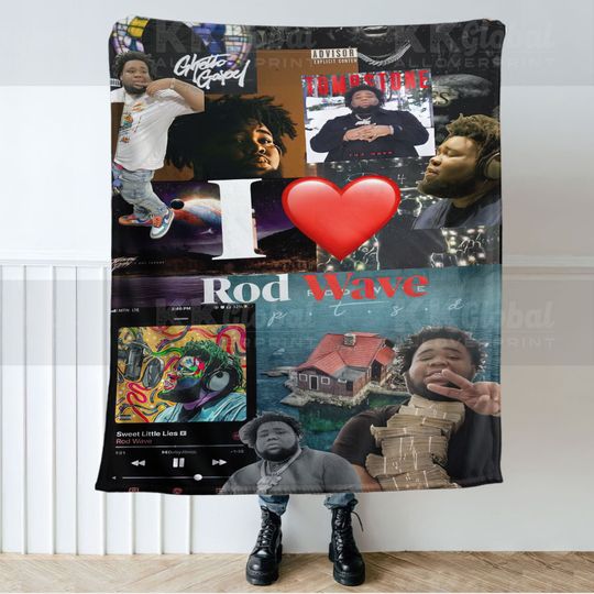 Discover Rodwave Rapper I Love You Blanket, Custom Tapestry, Christmas