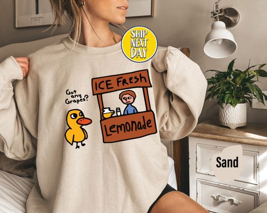 Discover Got Any Grapes Duck Ice Fresh Lemonade Sweatshirt, The Duck Song Sweat