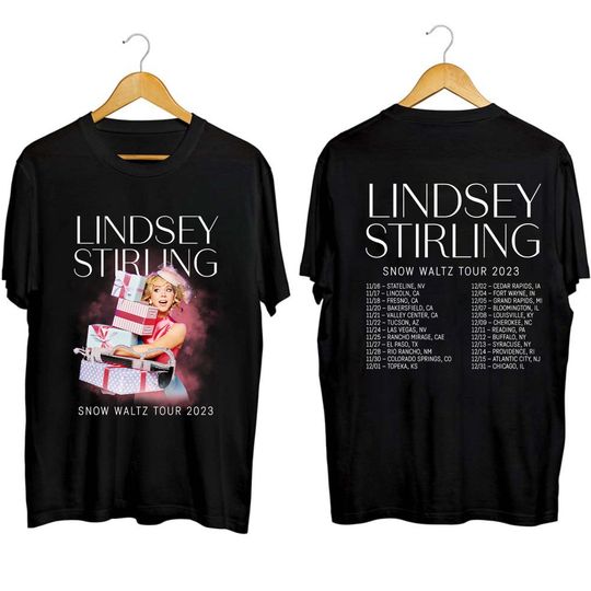 Discover Lindsey Stirling Snow Waltz 2023 Tour Shirt, Lindsey Stirling Concert T Shirt