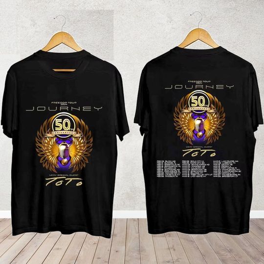 Discover Journey Freedom Tour 2024 Shirt, Journey With Toto 2024 Concert Shirt