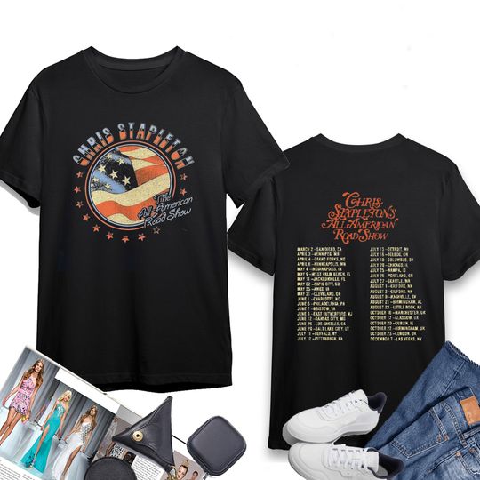 Discover Vintage Chris Stapleton Shirt Gift, Chris Stapleton All American Road Show Shirt