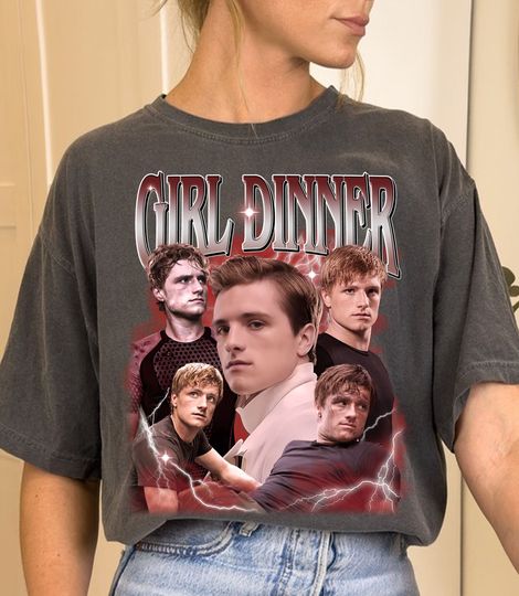 Discover Vintage Josh Hutcherson T-Shirt Sweatshirt, Peeta Mellark Shirt, Girl Dinner Shirt