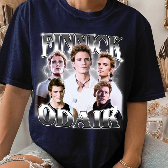 Discover Vintage Fiinnick Odaair Homage T-Shirt, Saam Claaflin Shirt, The Huunger Games