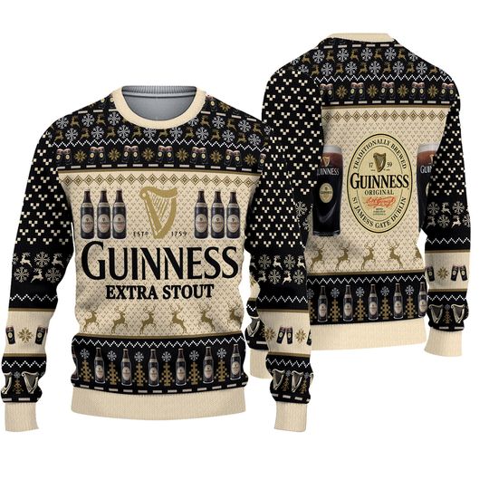 Discover Christmas Guinness Beer Ugly Sweater