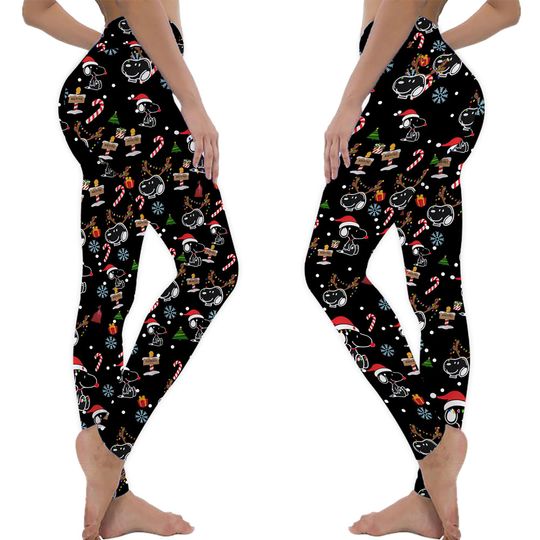 Discover Snoopy Christmas Is Mine Woman Leggings