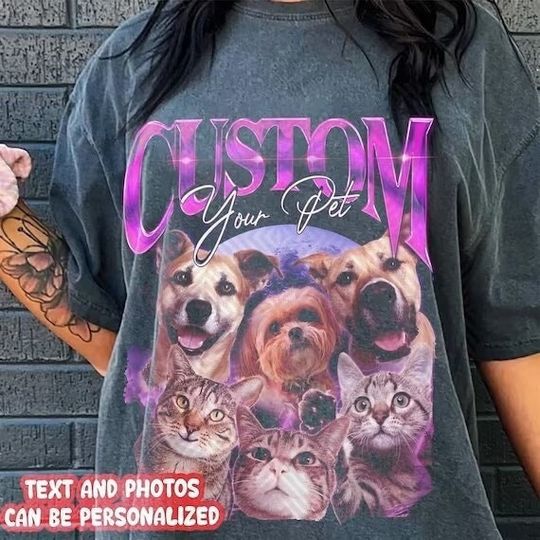 Discover Vintage Custom Pet Rap Shirt, Custom Vintage T Shirts