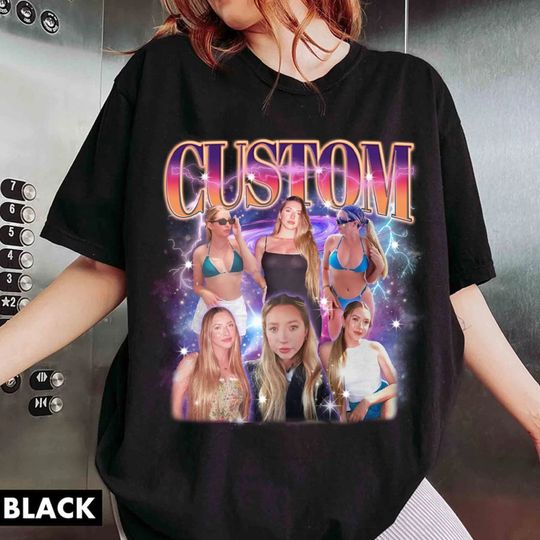 Discover Custom Bootleg Rap Shirt, Custom Photo - Vintage Graphic 90s Tee
