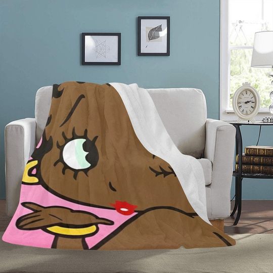 Discover Betty Boop Blanket Afro American Fleece Home