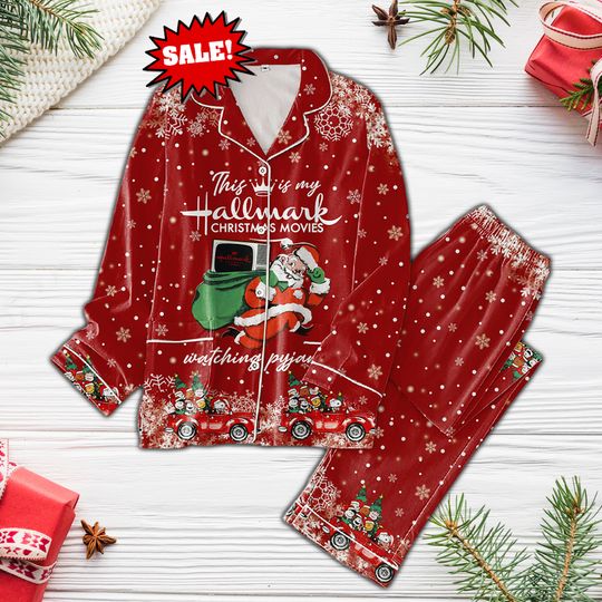 Discover This is My Hallmark Christmas Movie Pajamas Set, Matching Christmas Pajamas Family