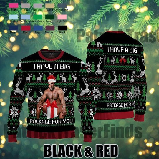 Discover I Have A Big Package For You Sweater, Barry Ugly Christmas Sweater