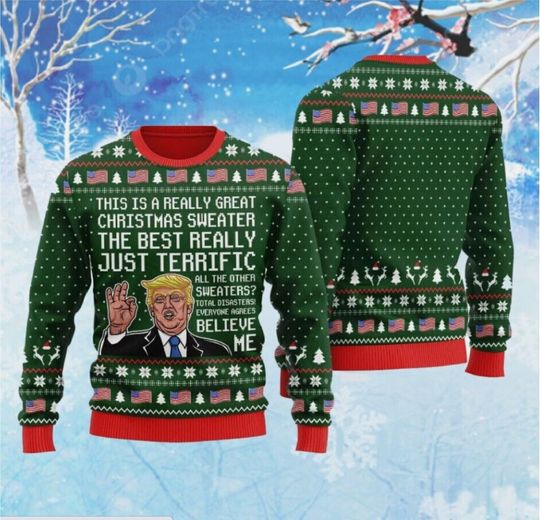 Discover Meme Trump Ugly Christmas Sweater, This Is The Greatest Ugly Sweater