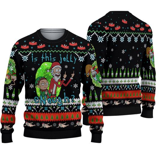 Discover Rick And Rickandmorty Ugly Christmas Sweater