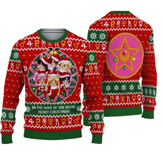 Discover Sailors Moon Ugly Christmas Ugly Sweater