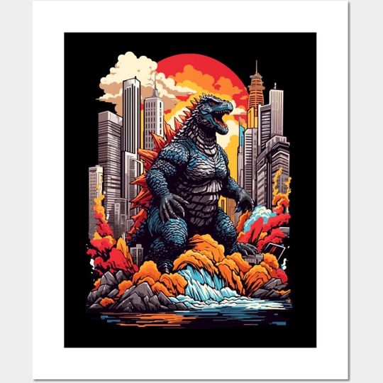 Discover God zilla Minus One Posters, God zilla Art Print, Home Decor