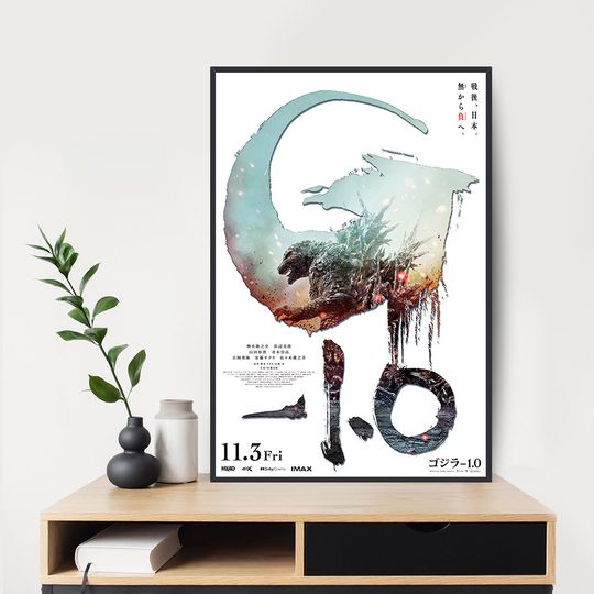 Discover God zilla: Minus One 2024 Movie Poster, Art Room Wall Decor