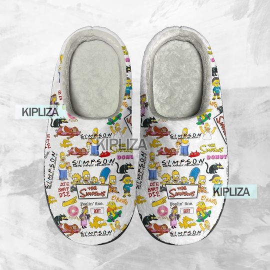 Discover The Simpsons Cozy Unisex Winter Slippers, The Simpsons Winter