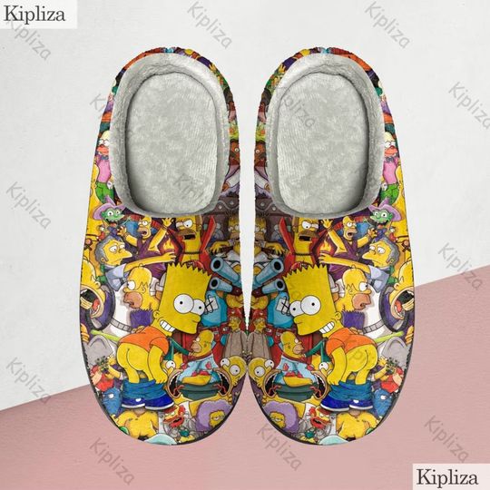 Discover The Simpsons Family Cozy Unisex Winter Slippers, The Simpsons Movie