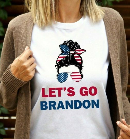 Discover Let's Go Brandon Joe Biden Funny T shirt Trump 2024 FJB Funny Political Shirts