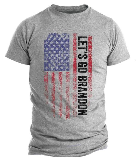 Discover Let's Go Brandon FJB  Biden T shirt Funny Political Shirts Trump 2024 USA Flag