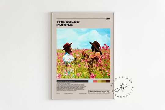 Discover The Color Purple Poster, Steven Spielberg, Minimalist Movie Poster
