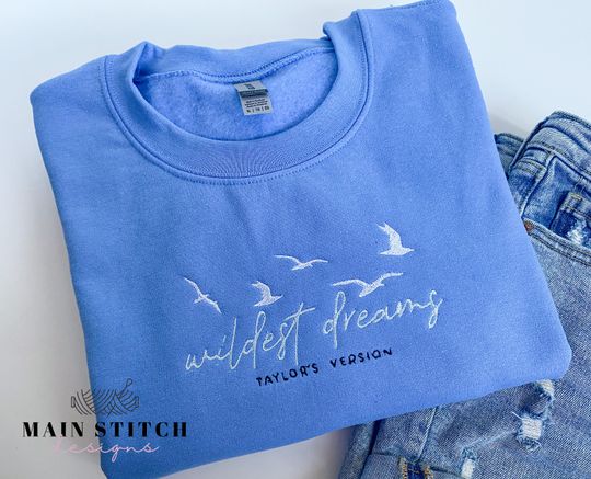 Discover Wildest Dreams, Artist Inspired Sweater, Embroidered Crewneck