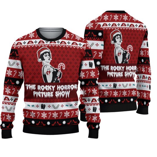 Discover The Rocky Horror Picture Show Ugly Christmas Sweater
