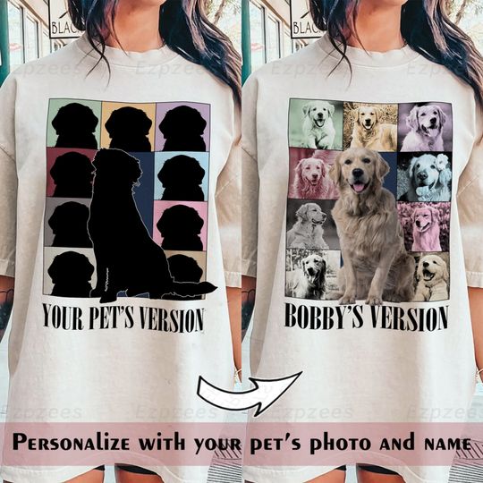 Discover Custom Era's Tour Pet Portrait Shirt
