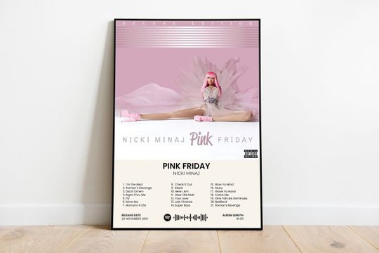 Discover Nicki Minaj Album Cover | Pink Friday Album Cover Poster