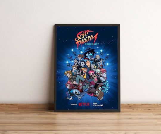Discover Anime Scott Pilgrim Takes Off Poster, Movie Poster