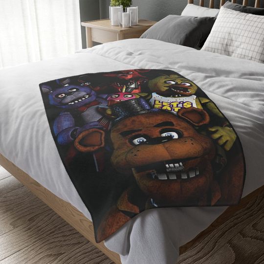 Discover Five Night at Freddy's Velveteen Minky Blanket