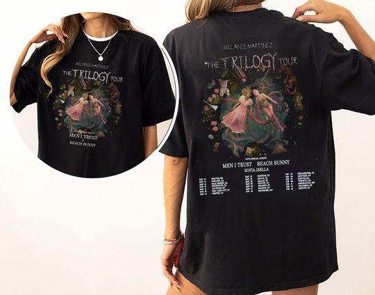 Discover Vintage The Trilogy Tour 2024 Shirt, Portals Album Shirt, Me.la-ni-e Singer Shirt