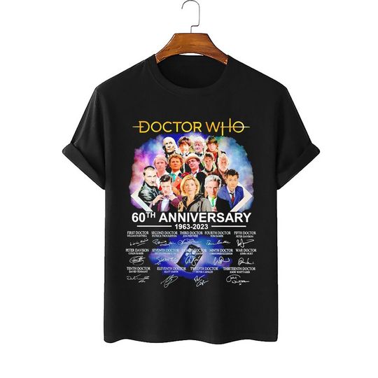 Discover Doctor Who 60th Anniversary 1963-2023 Thank You T-shirt