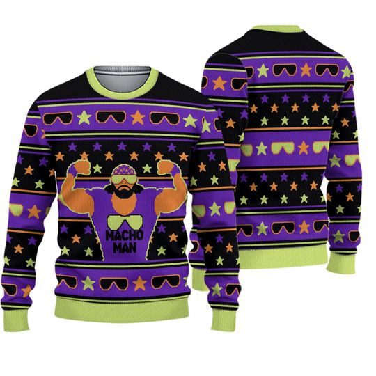 Discover Wrestling Entertainment Macho Man Ugly Christmas Sweater