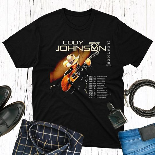 Discover Vintage Cody Johnsonn The Leather Tour 2024 Shirt, Cody Johnsonn Concert 2024