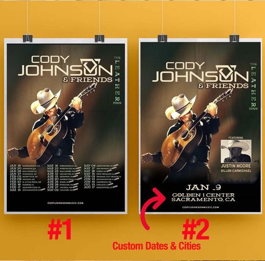 Discover Cody Johnsonn The Leather Tour 2024 Poster