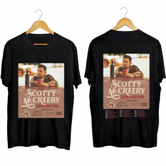 Discover Scotty McCreery The Cab In A Solo Tour 2024 T-Shirt