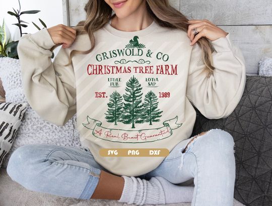 Discover Christmas Tree Farm Family Sweatshirt