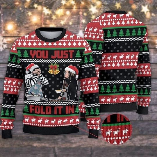 Discover You Just Fold It In Schitts Creek Ugly Christmas, David Rose Ugly Sweater