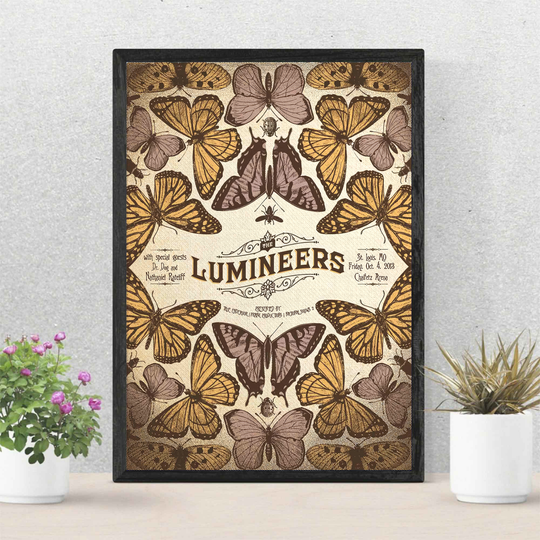 Discover The Lumineers Butterfly Art Poster