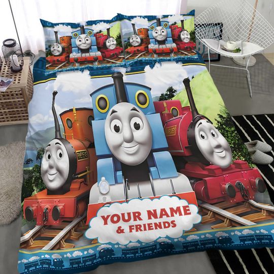 Discover Personalized Thomas The Train Bedding Set