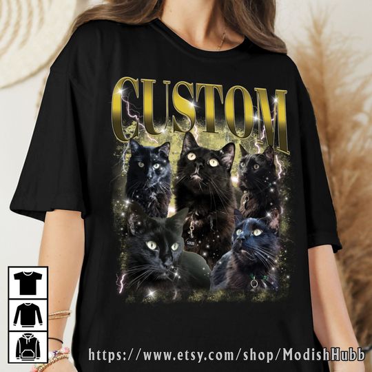 Discover Custom Vintage Photo Pet Tee