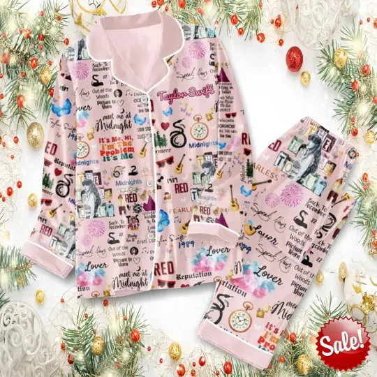Discover Taylorr Swifts Pajamas Set, Swifti Pajamas For Party, Taylorr Swifts Erass Tourr Pajamas Set