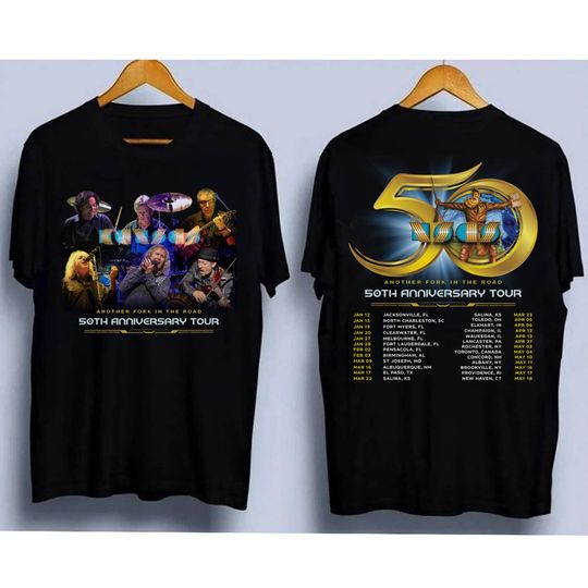 Discover Music Band Shirt, 50th Anniversary Tour 2024 Shirt, Vintage Kansas Band Png