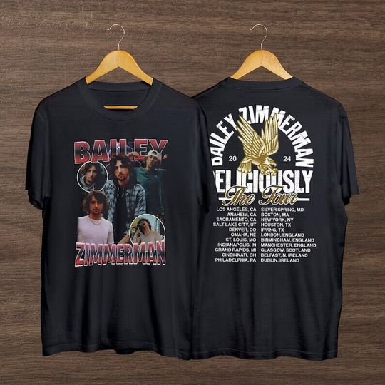 Discover Religiously Tour 2024 Bailey Zimmerman T-Shirt