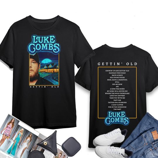 Discover Lukee Comb 2024 Tour T-Shirt, Growing Up and Getting Old T-Shirt